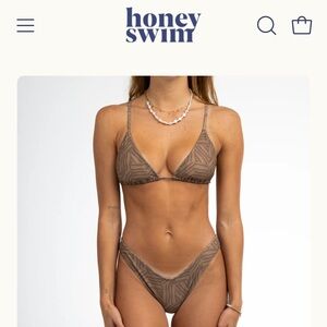 Honey Swim Harlo brown bikini